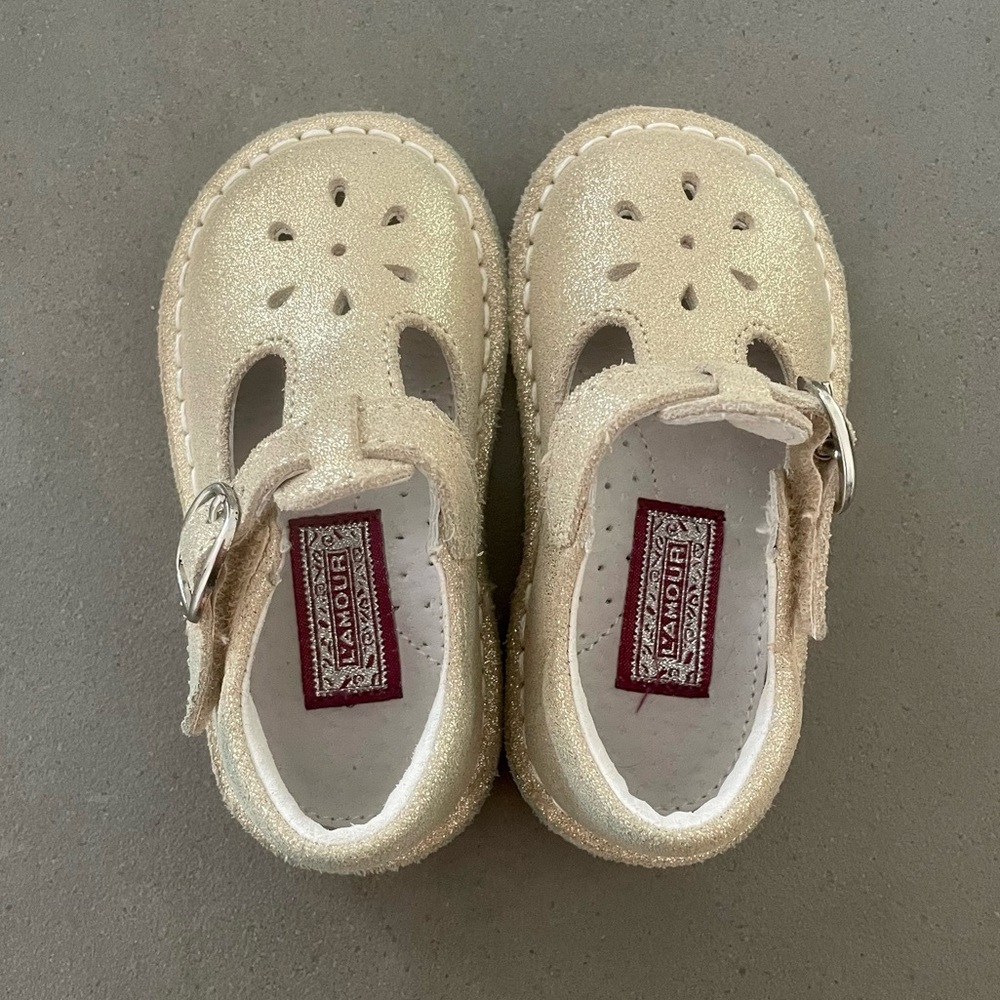 L'Amour toddler leather Mary Janes